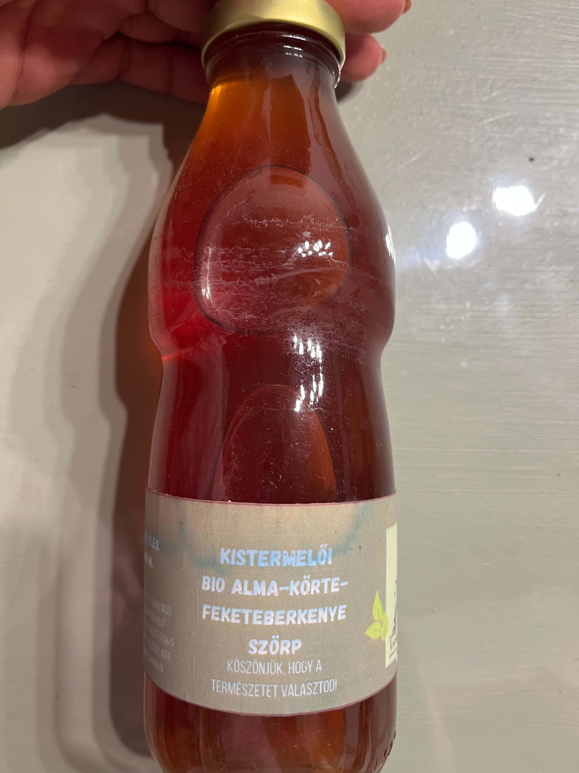 Bio alma-körte-feketeberkenye szörp 500ml
