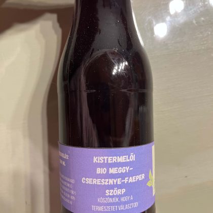 Bio cseresznye-meggy-faeper szörp 500ml