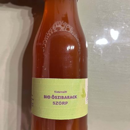 Bio őszibarack szörp 500ml
