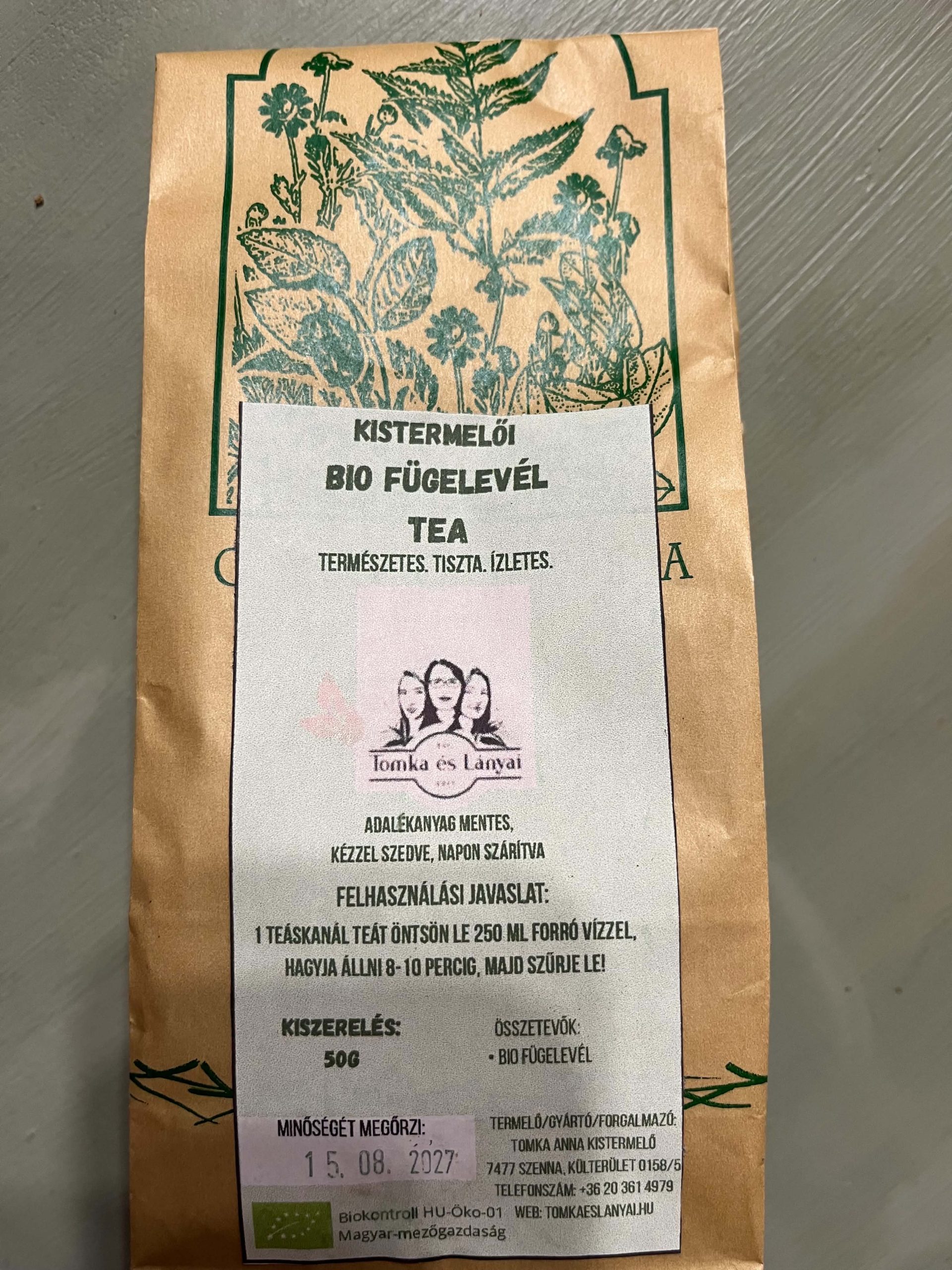 Bio fügelevél tea 50g