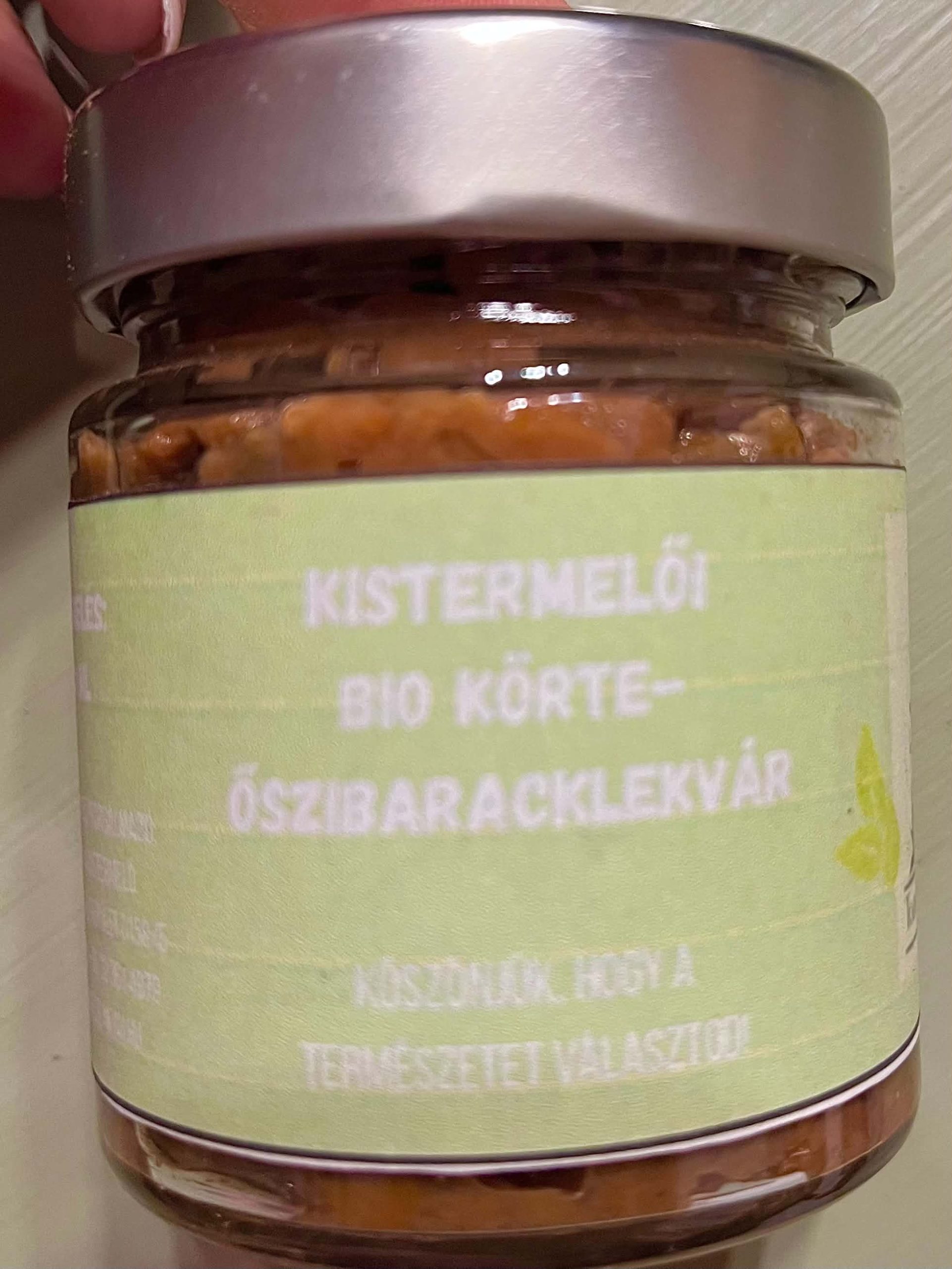 Bio körte-őszibaracklekvár 370ml