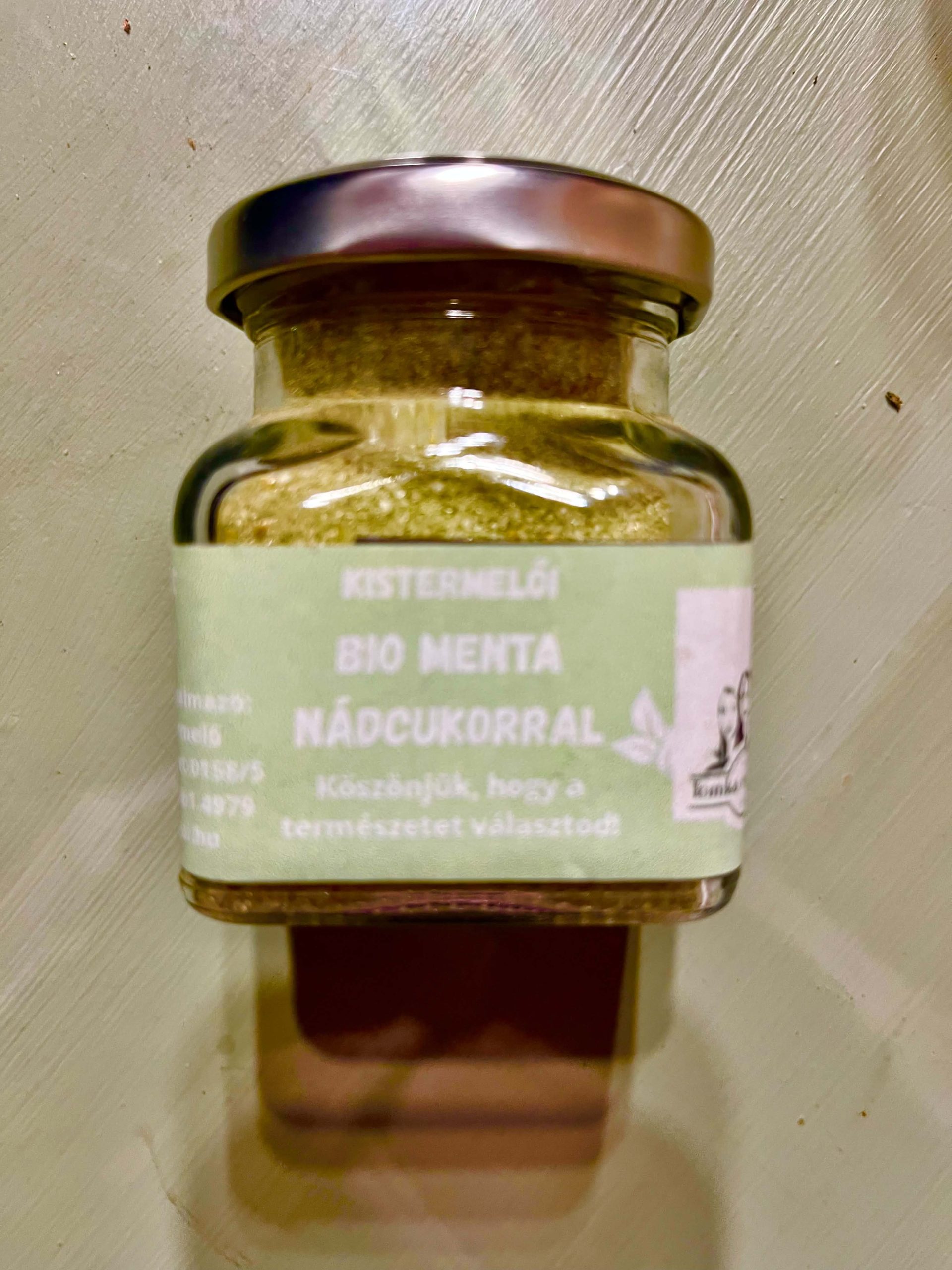 Bio menta nádcukorral