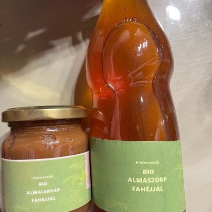 Bio fahéjas almalekvár+alma szörp