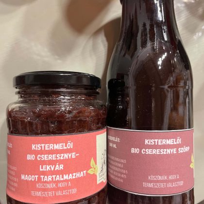 Bio cseresznyelekvár+bio cseresznye szörp
